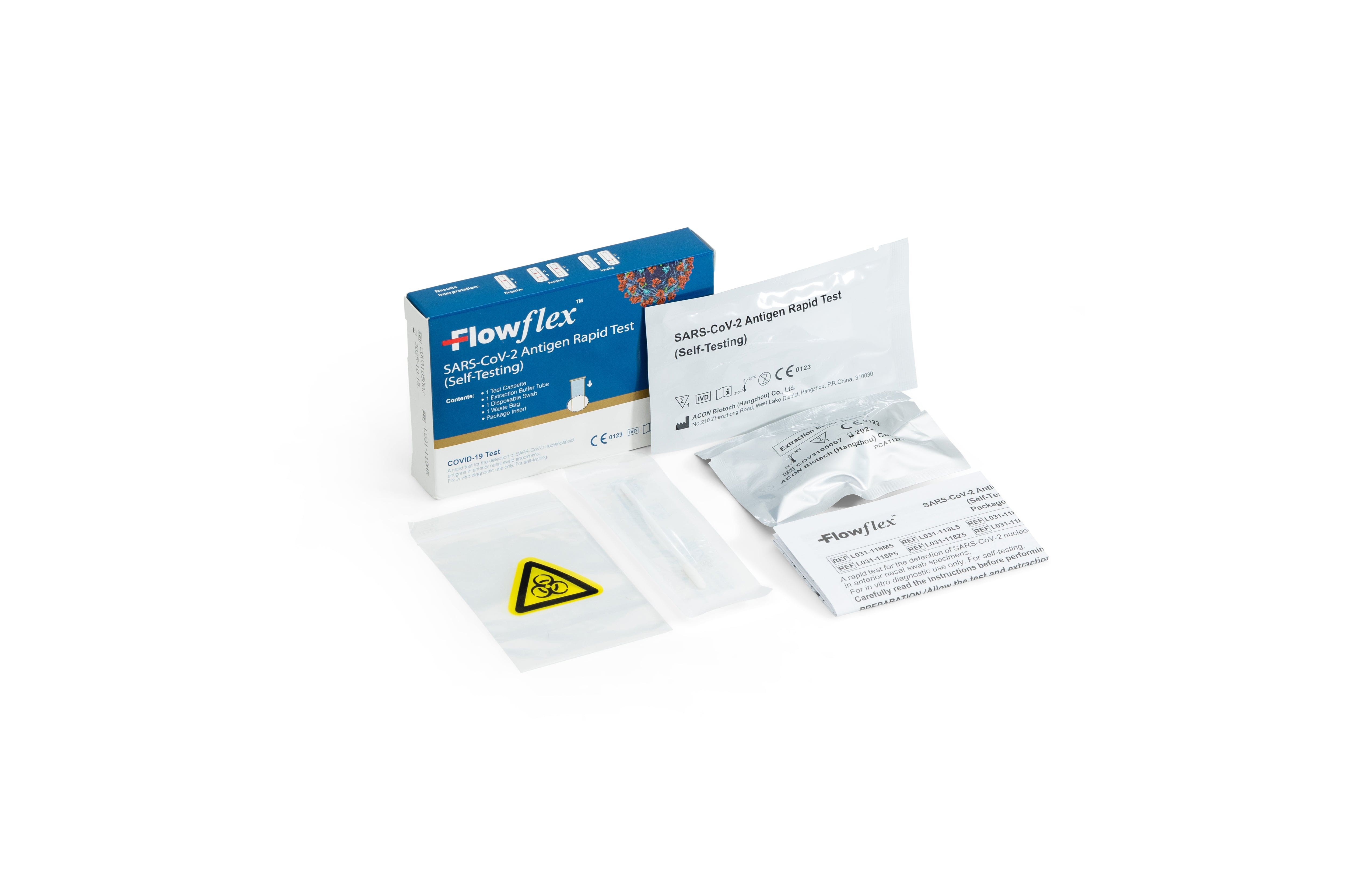 FlowFlex Covid Self-Test Individually Packaged