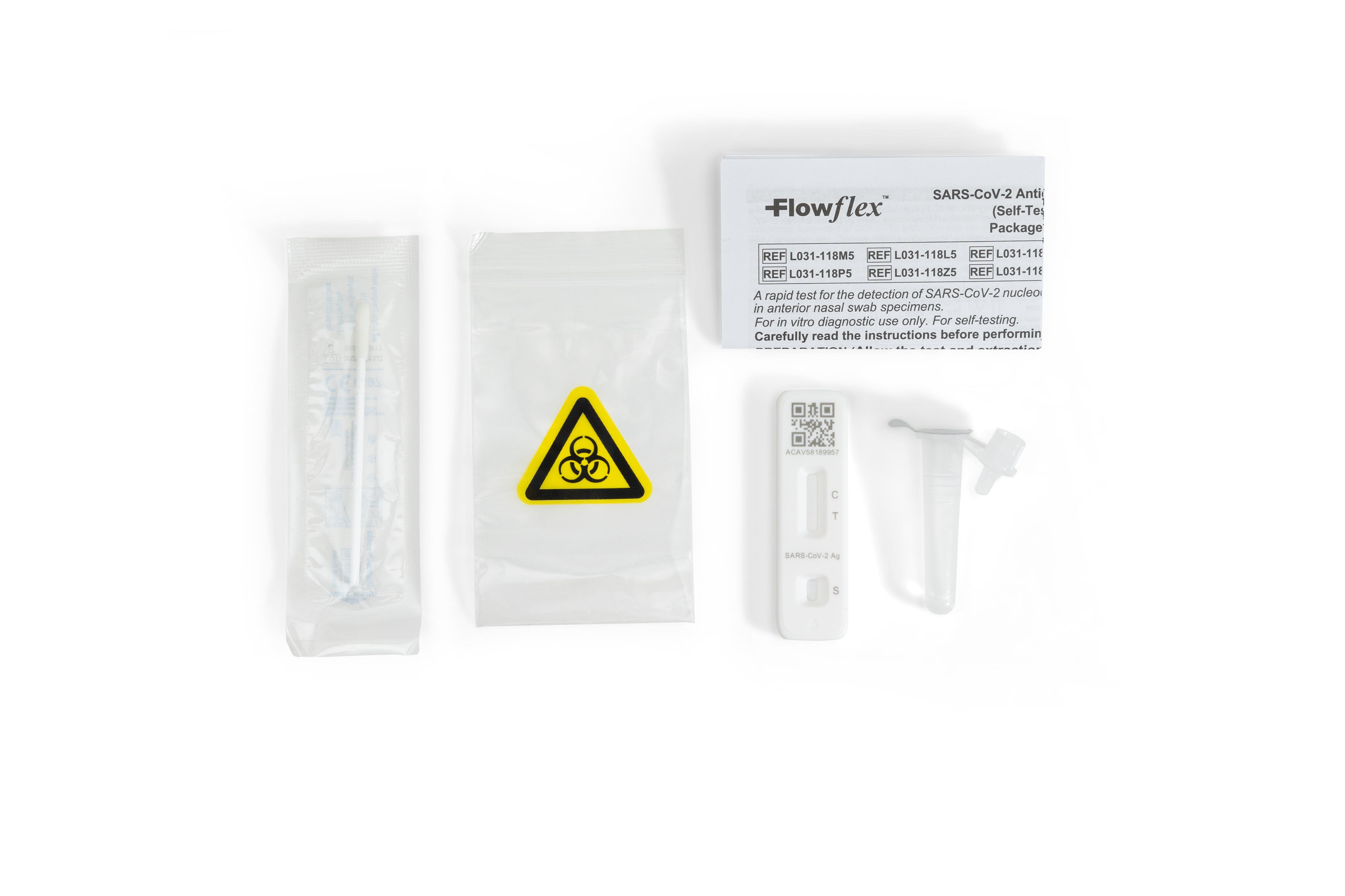 FlowFlex Covid Self-Test Individually Packaged