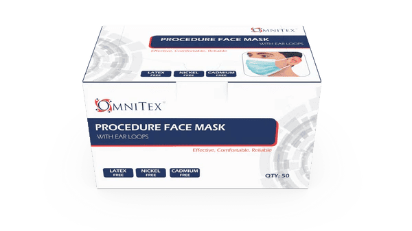 Omnitex Type IIR Face Masks Box of 50 in Blue