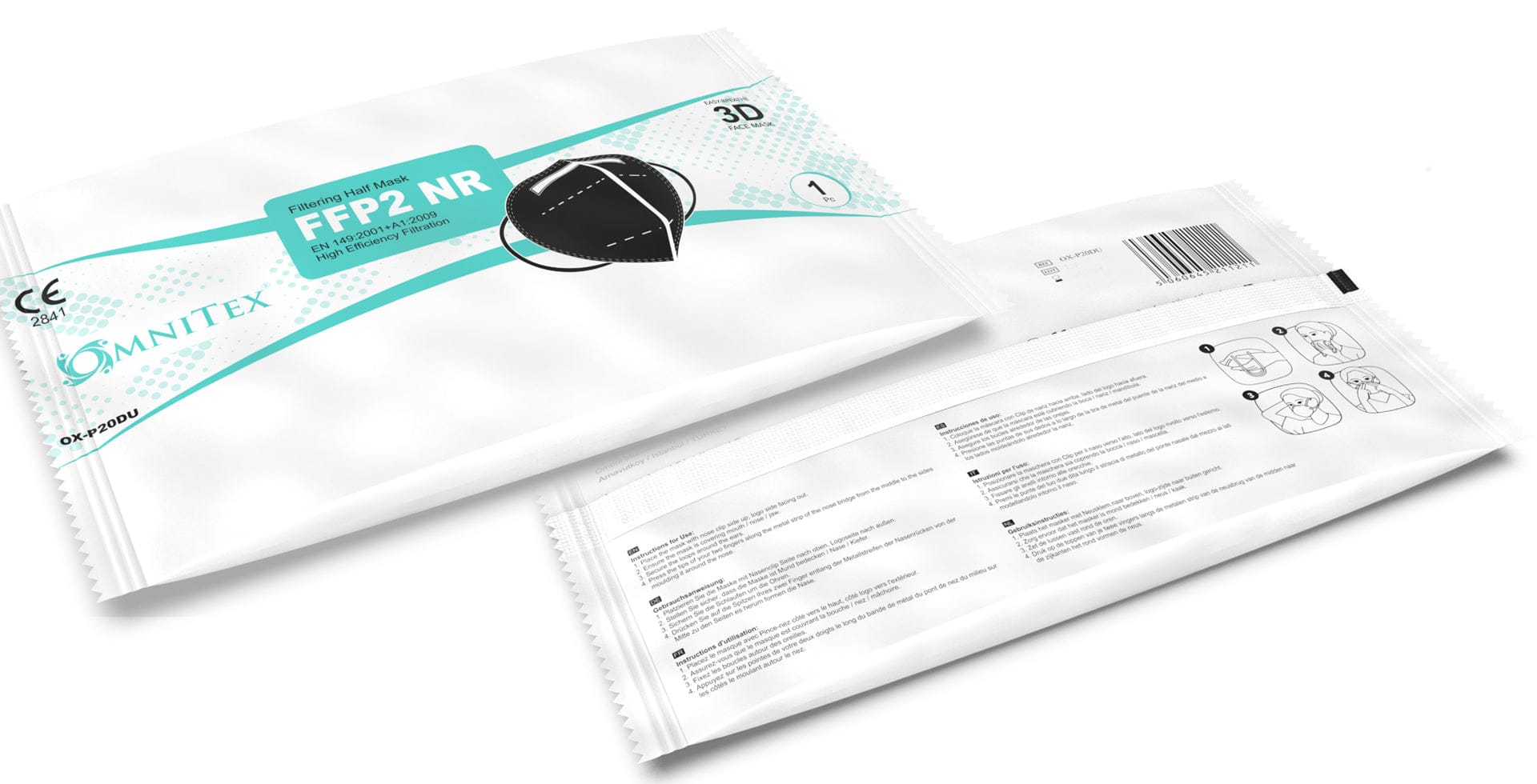 Omnitex Face Mask FFP2 – Black