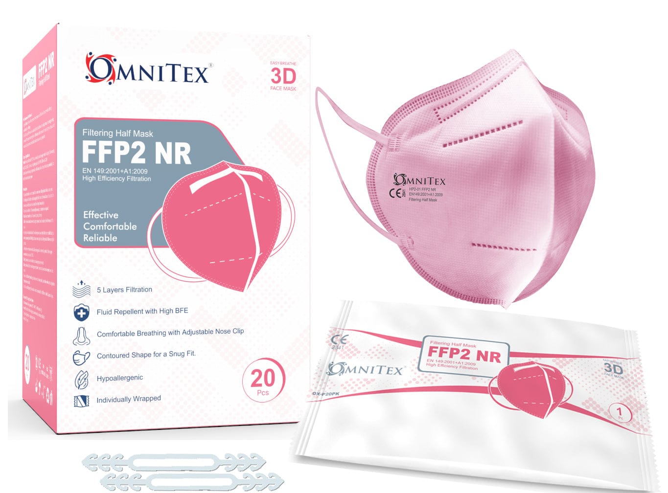 Omnitex Face Mask FFP2 – Pink