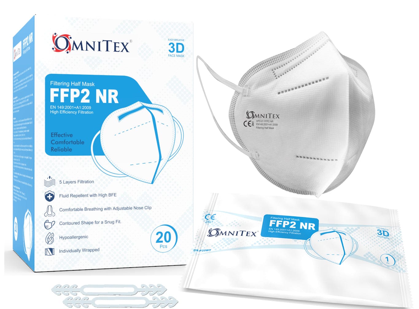 Omnitex Face Mask FFP2 – White