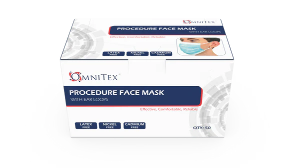 Omnitex Type IIR Face Masks Box of 50 in Blue
