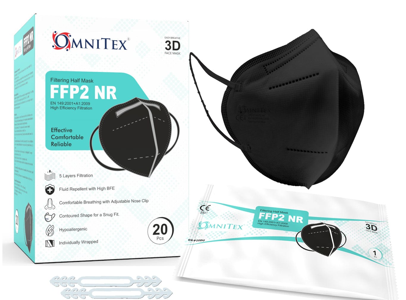 Omnitex Face Mask FFP2 – Black