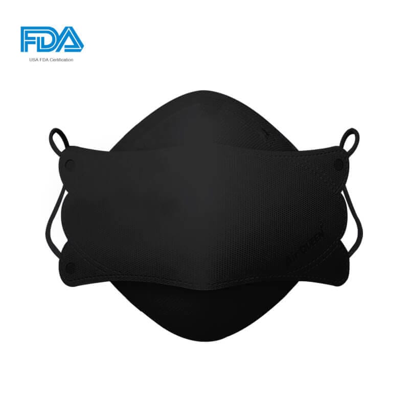 AirQUEEN Nano Mask – Black Individually Wrapped